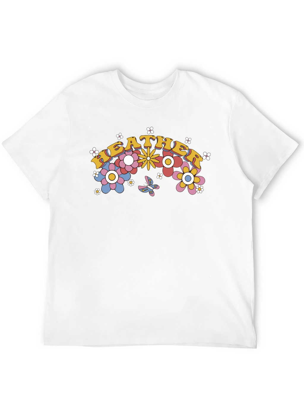 Retro Floral Heather Tee