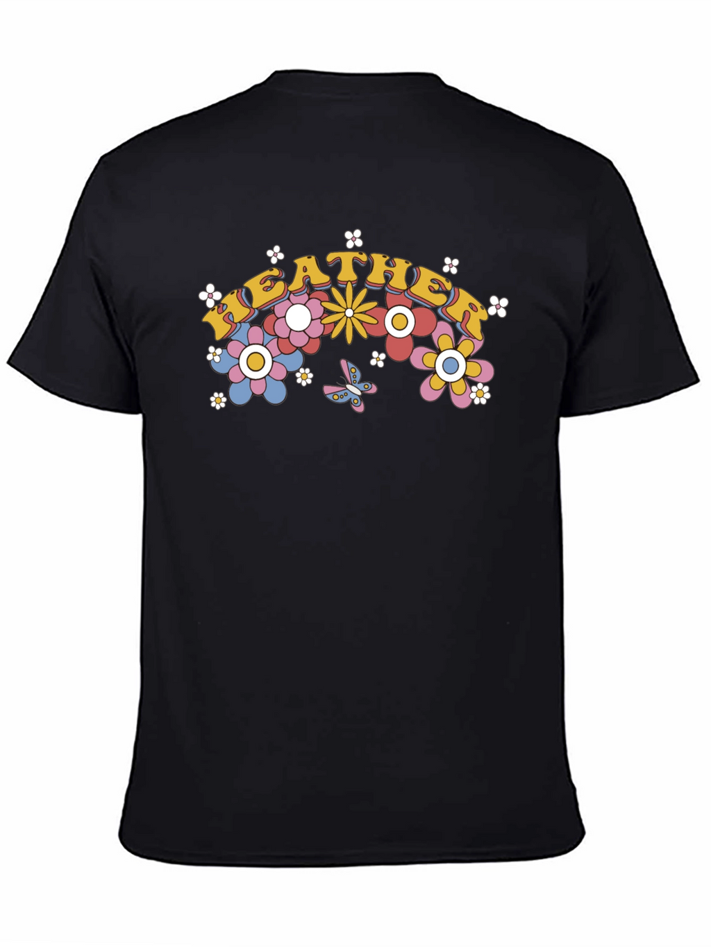 Retro Floral Heather Tee