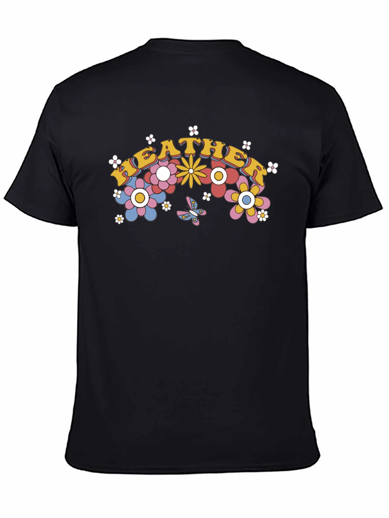 Retro Floral Heather Tee