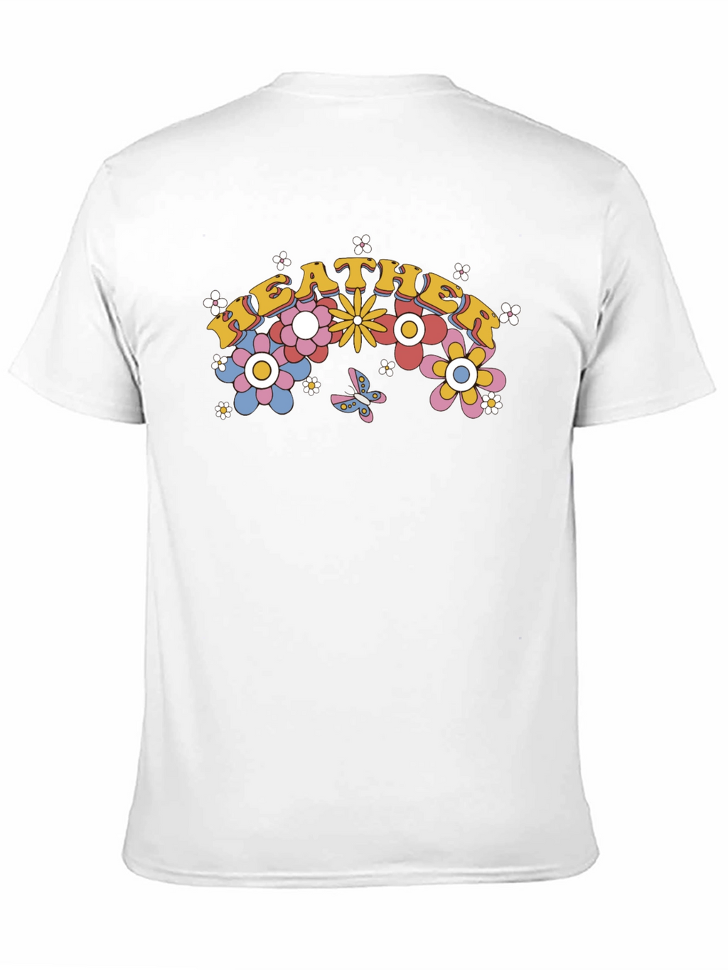 Retro Floral Heather Tee