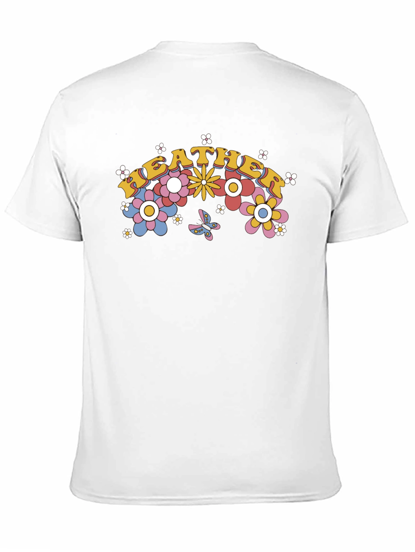 Retro Floral Heather Tee