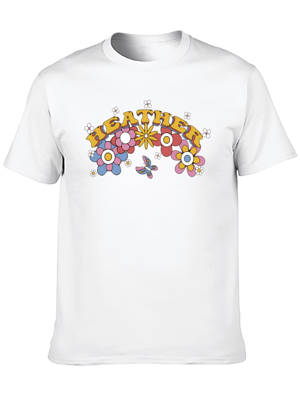 Retro Floral Heather Tee