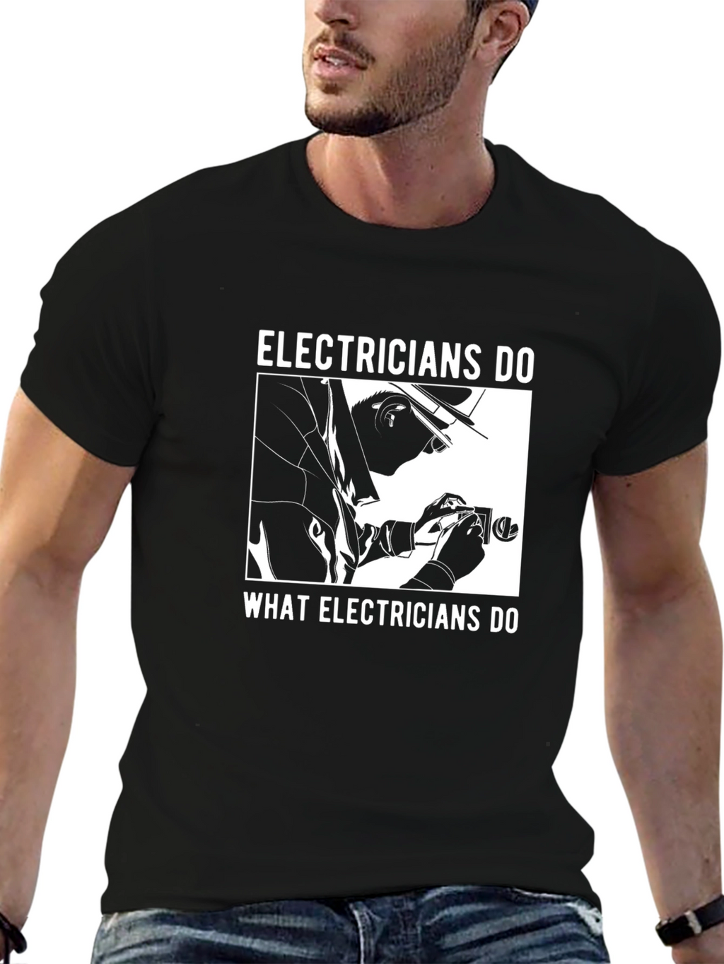 Electrician Humor Graphic T-Shirt
