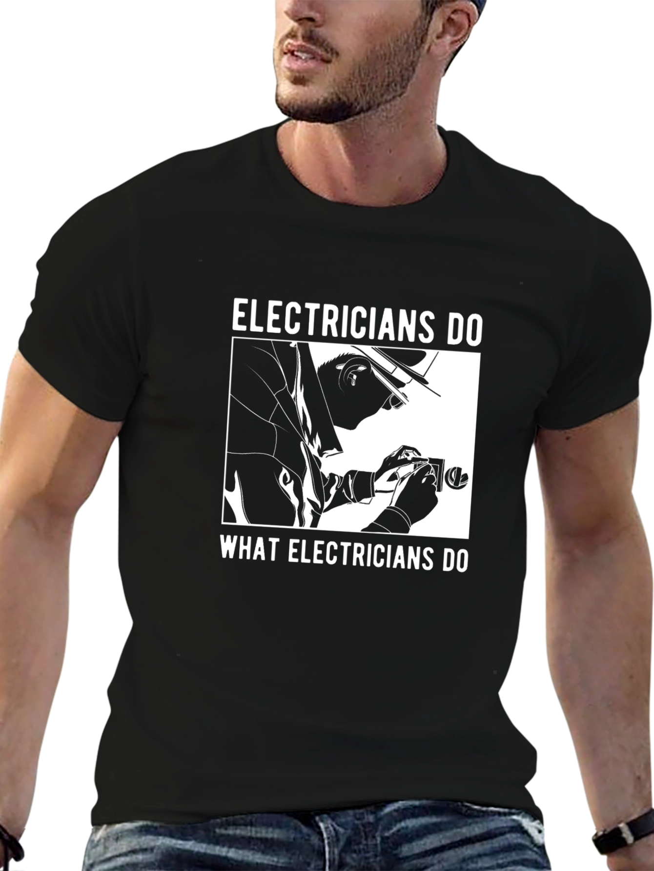 Electrician Humor Graphic T-Shirt