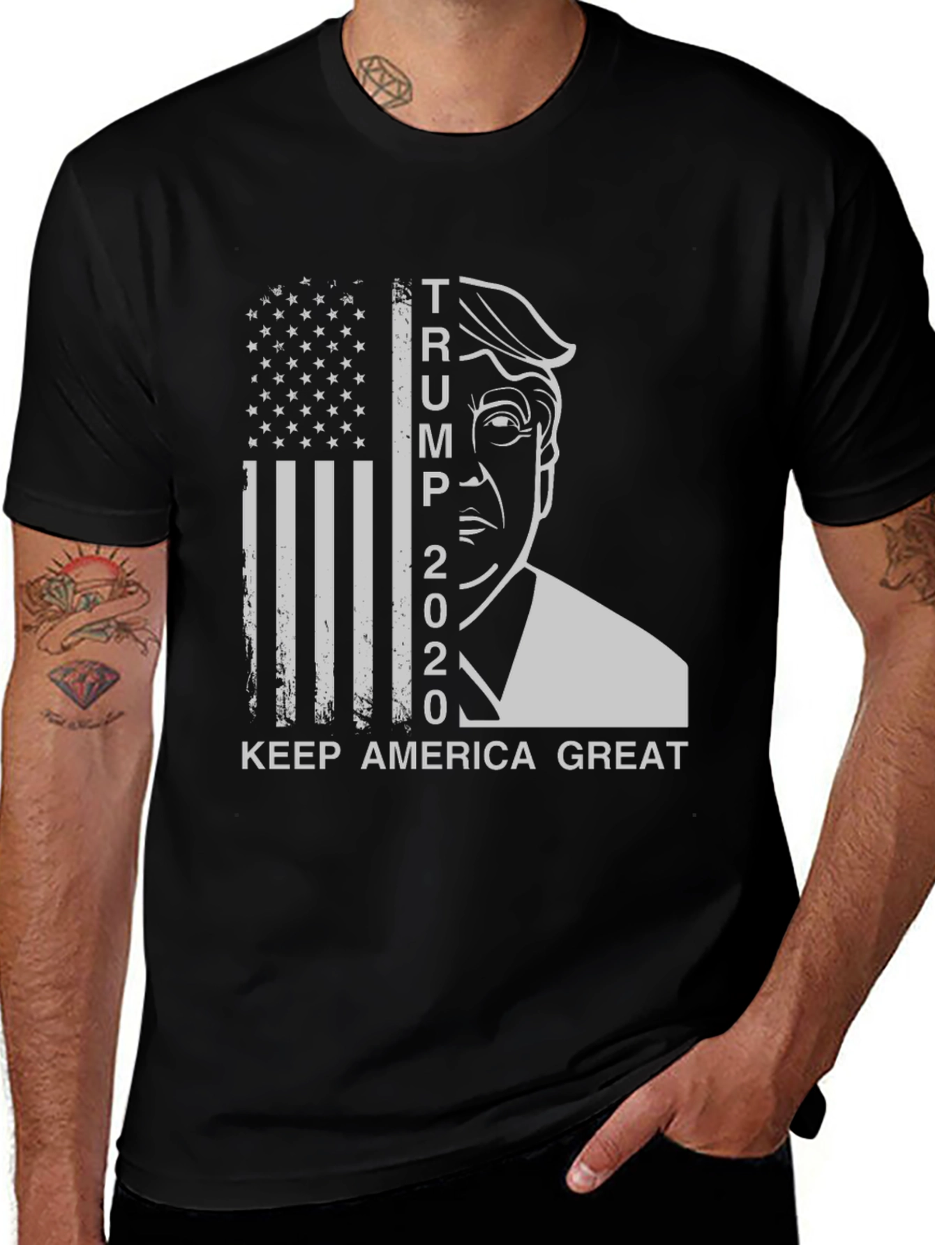Trump 2020 Keep America Great Graphic Tee