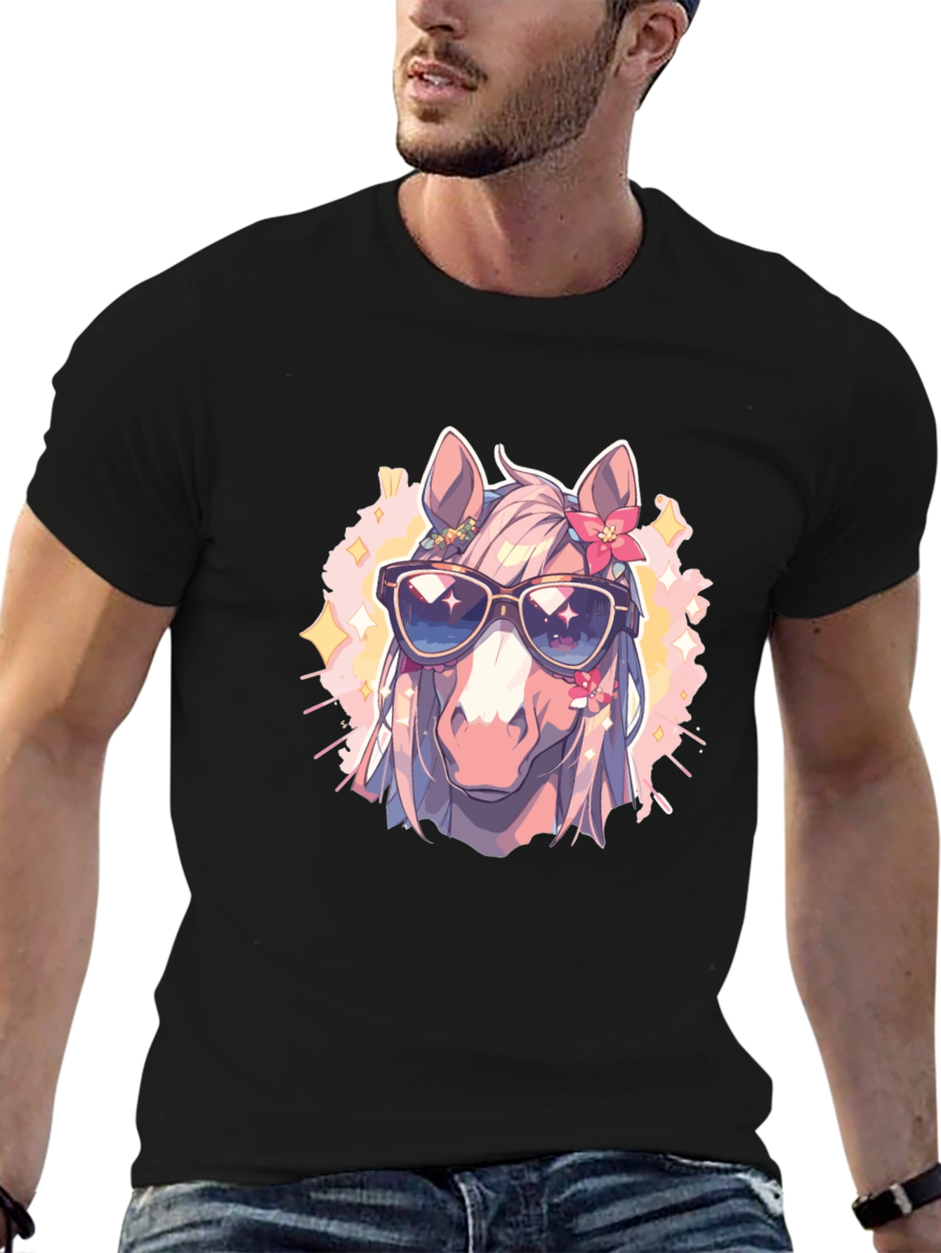 Cool Horse Tee - Anime Style