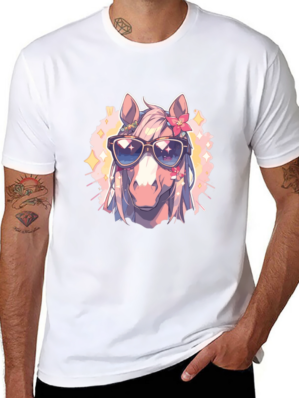 Cool Horse Tee - Anime Style