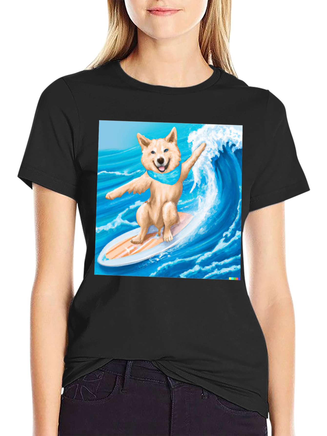 Surfing Shiba Inu T-Shirt - Cool Dog Tee