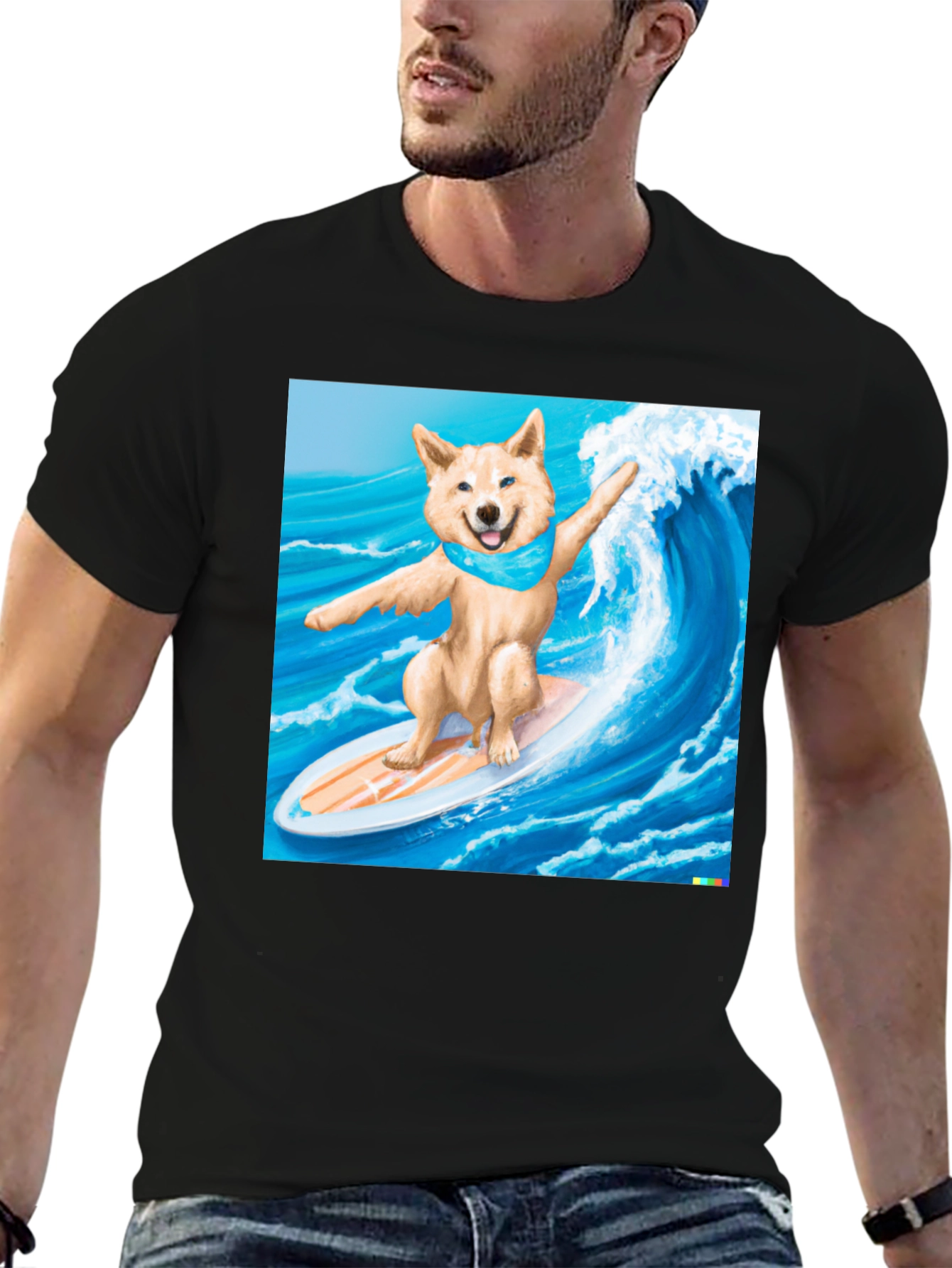 Surfing Shiba Inu T-Shirt - Cool Dog Tee
