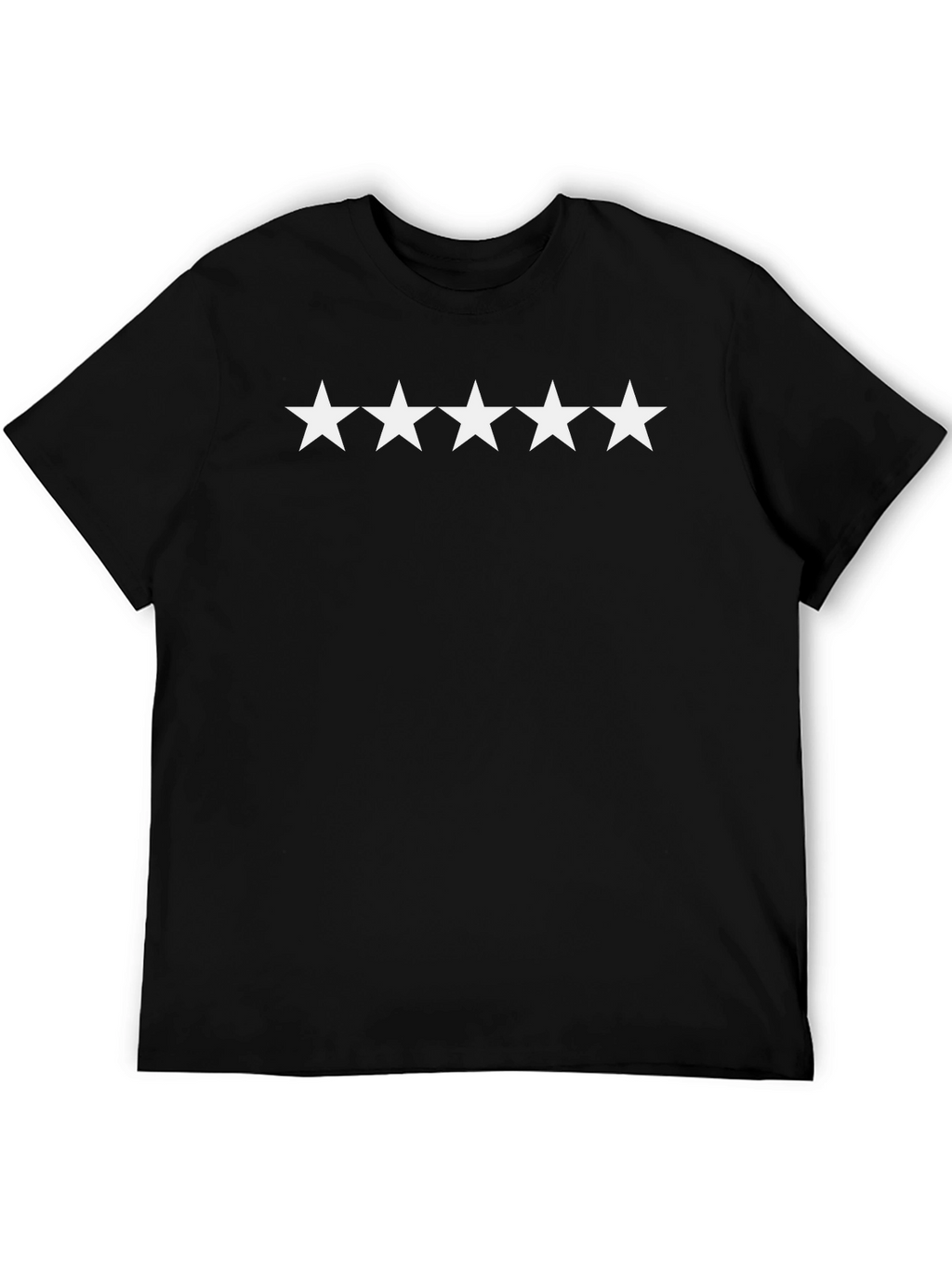 5-Star Tee - Premium Black Cotton T-Shirt