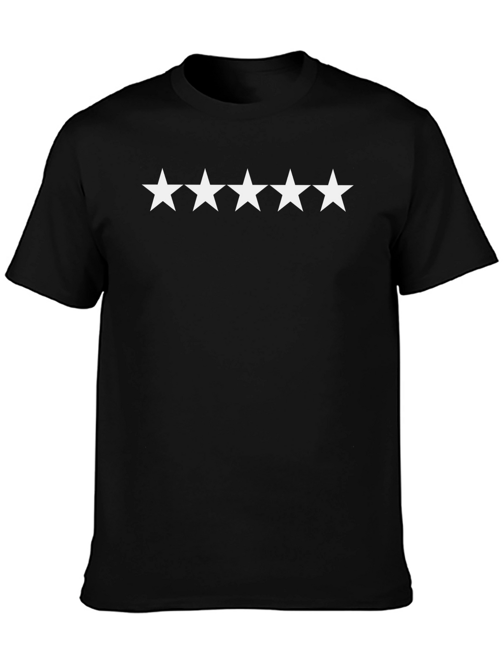 5-Star Tee - Premium Black Cotton T-Shirt