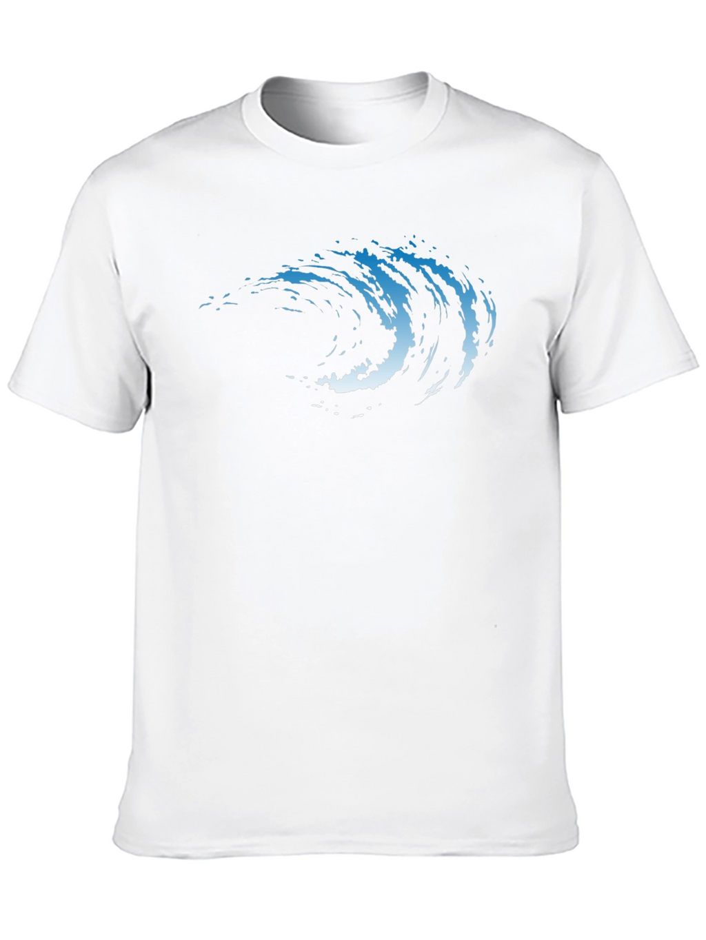 Wave Graphic Tee - Cool Black T-Shirt