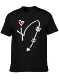 Heart Arrow Graphic Tee - Cupids Arrow Shirt