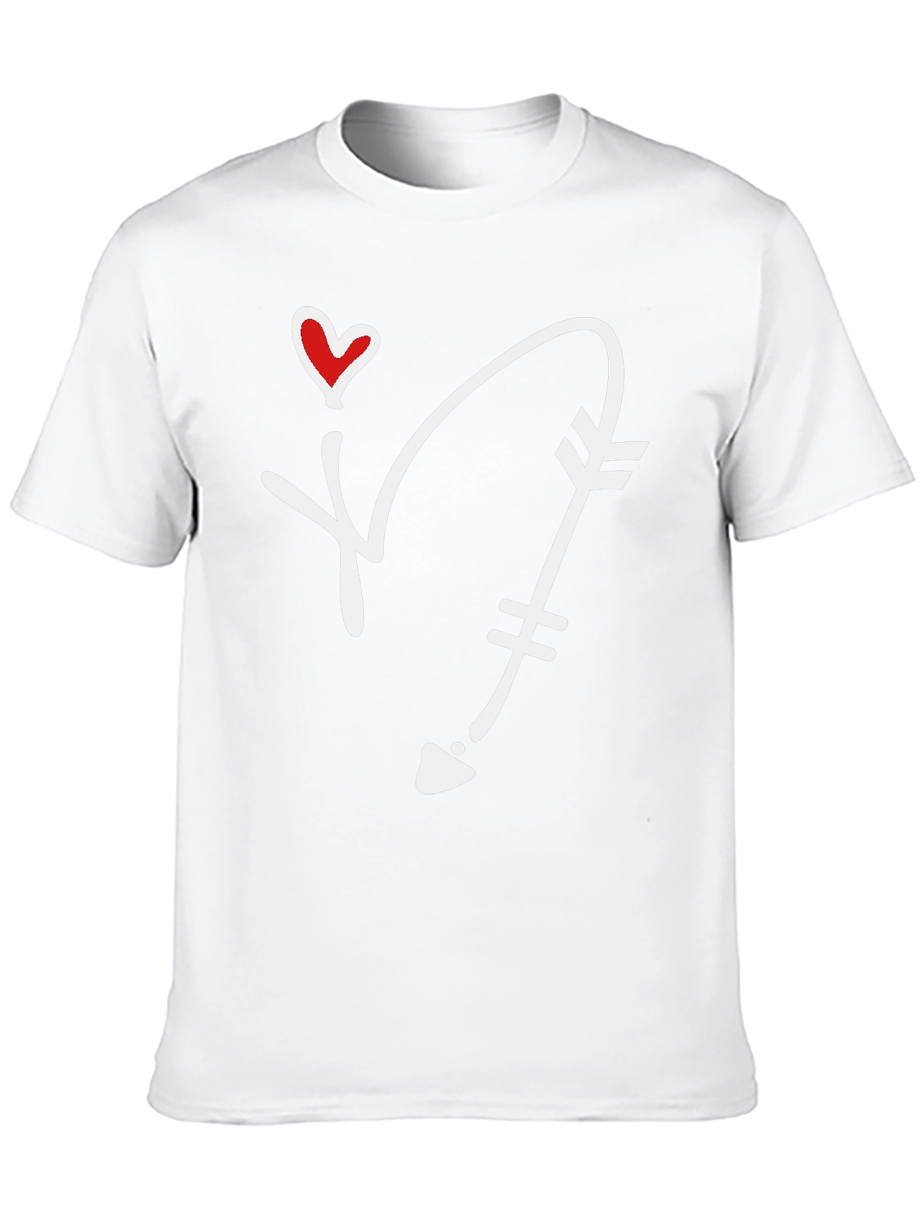 Heart Arrow Graphic Tee - Cupids Arrow Shirt