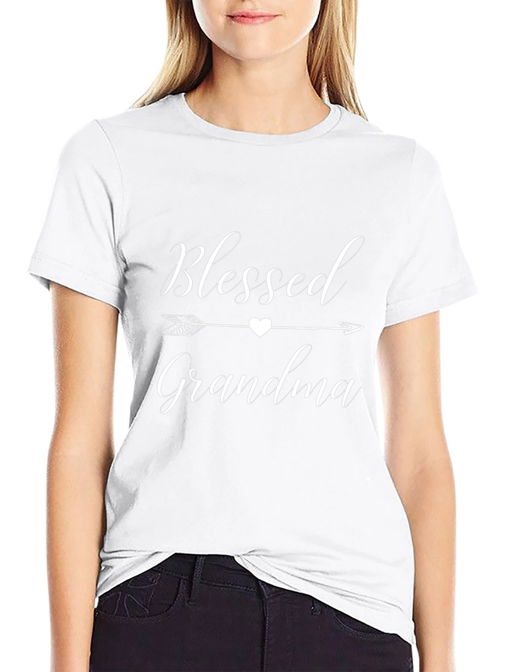 Blessed Grandma T-Shirt - Heart Arrow Graphic Tee