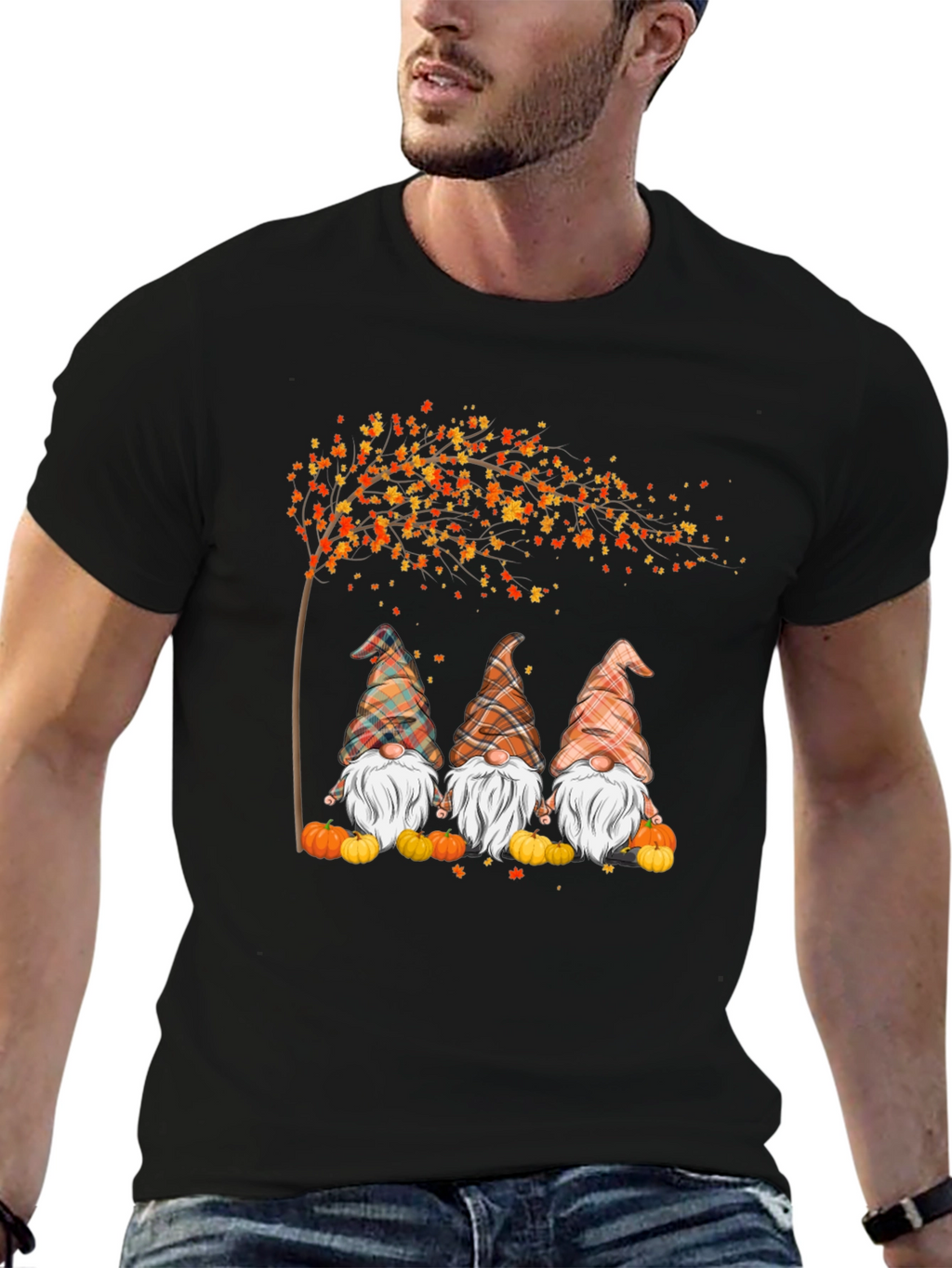 Fall Gnomes T-Shirt Autumn Season Tee