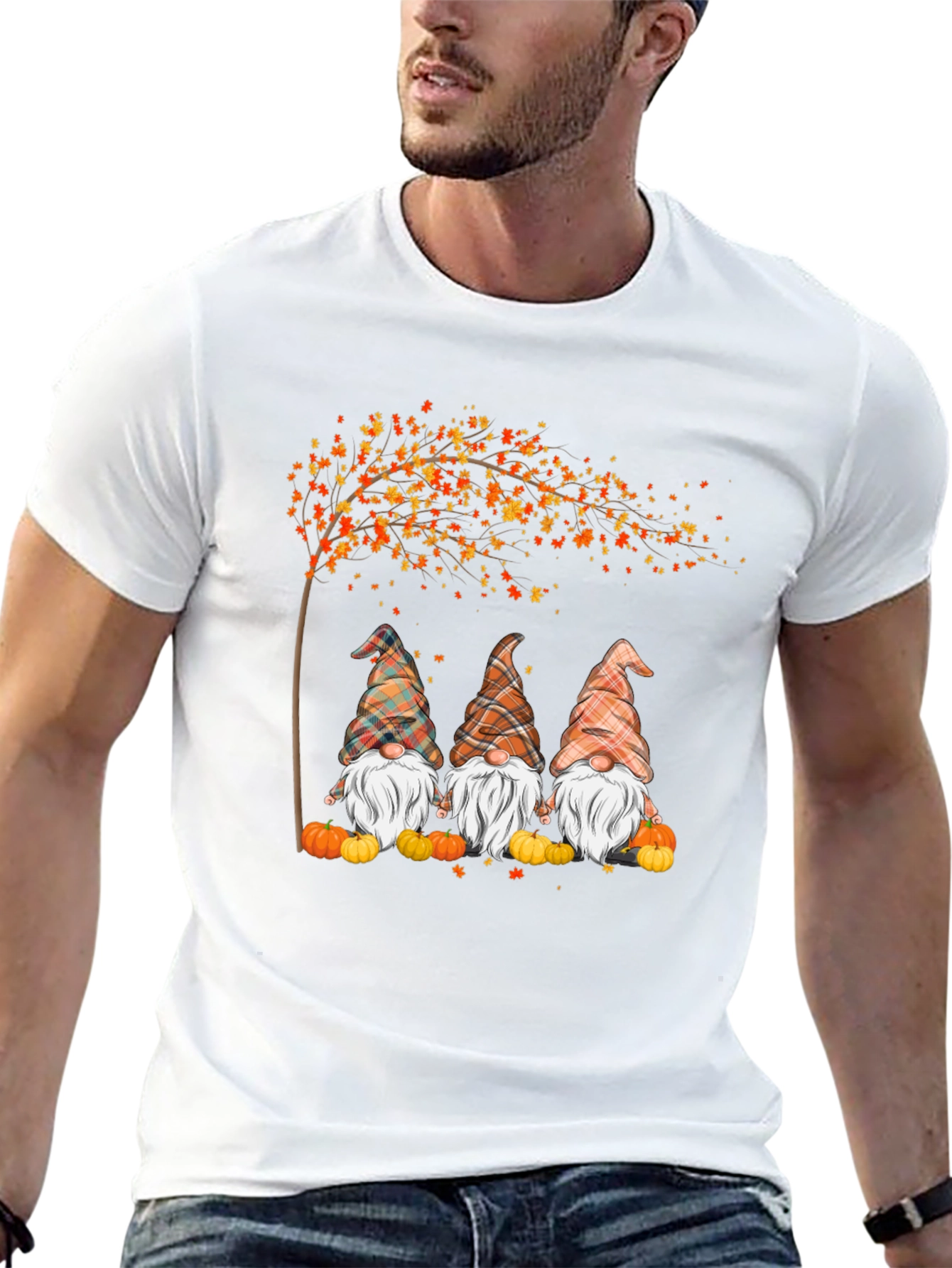 Fall Gnomes T-Shirt Autumn Season Tee