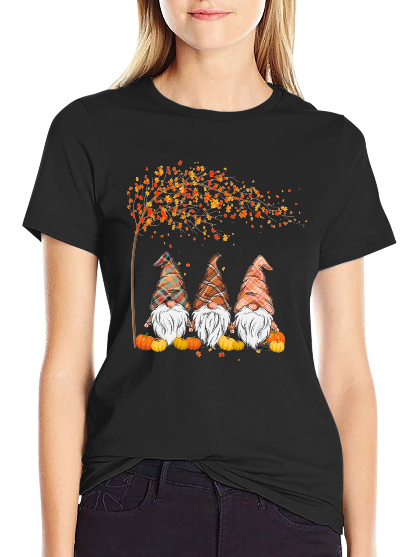 Fall Gnomes T-Shirt Autumn Season Tee