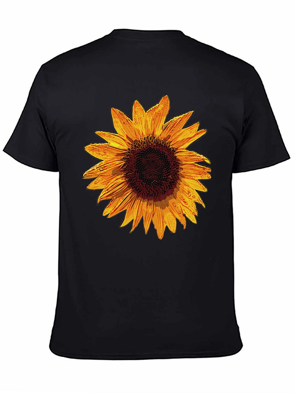 Sunflower Graphic Black T-Shirt