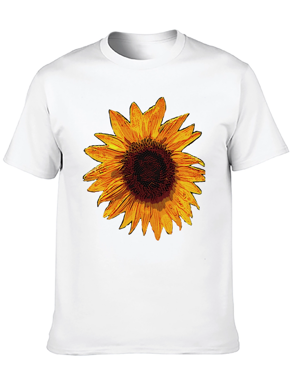 Sunflower Graphic Black T-Shirt
