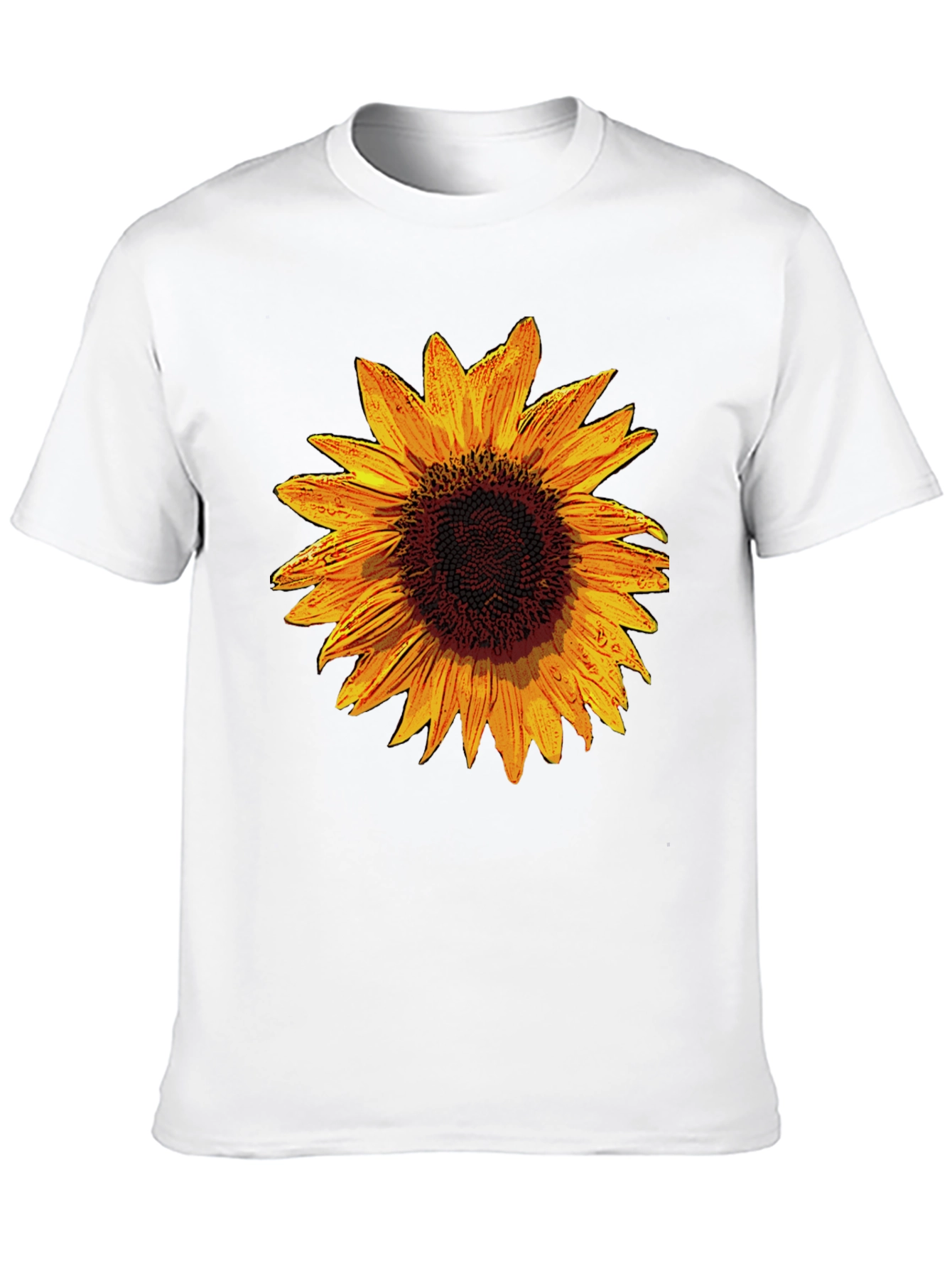 Sunflower Graphic Black T-Shirt