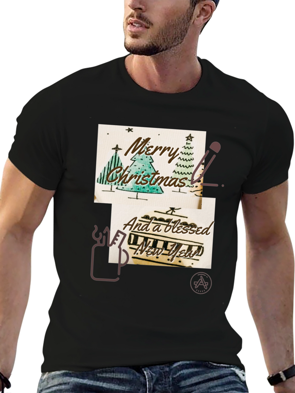 Merry Christmas & Happy New Year Graphic Tee
