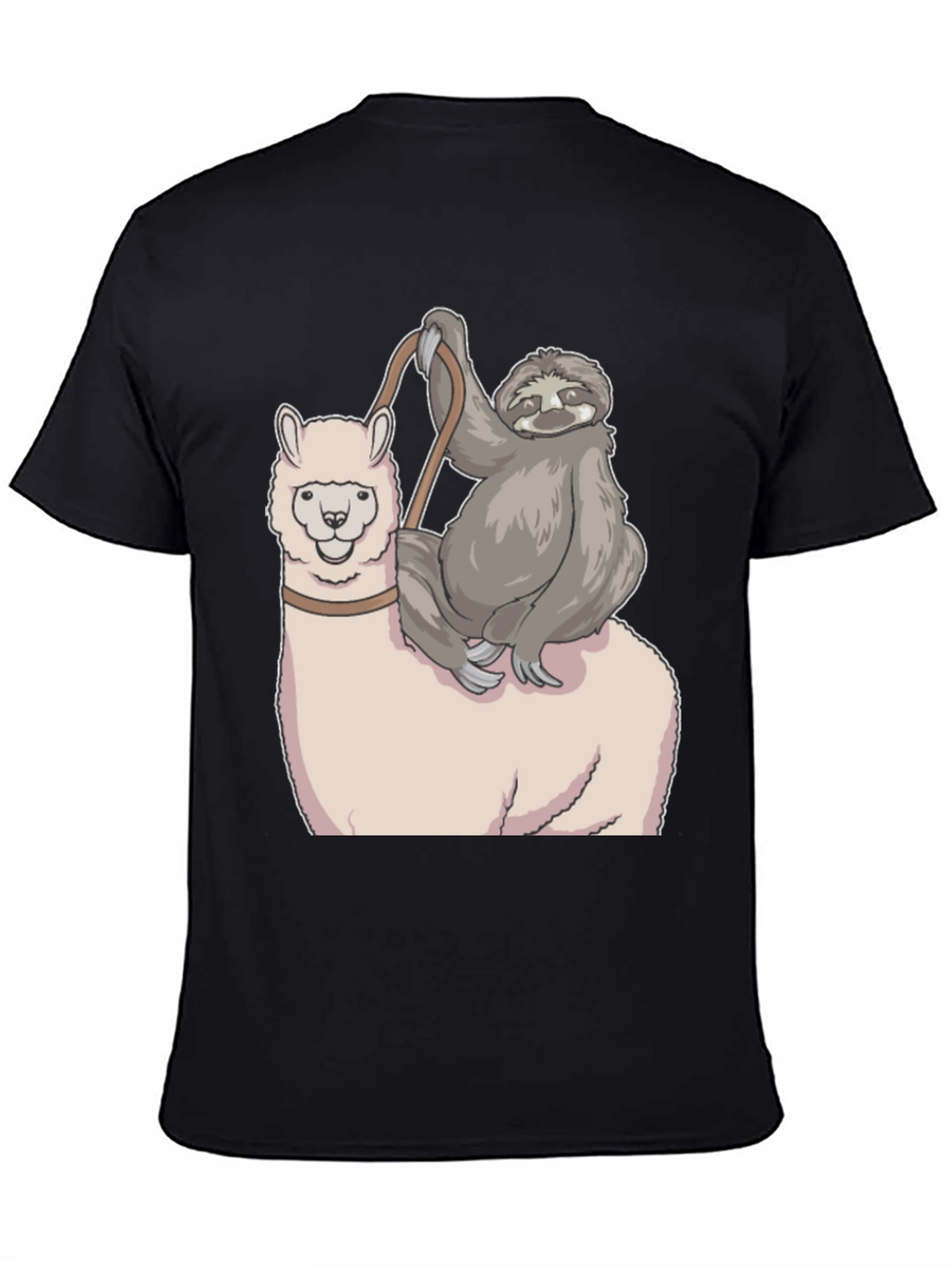 Sloth Riding Llama Graphic Tee