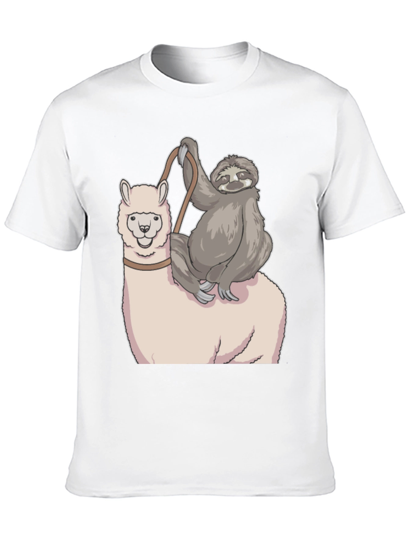 Sloth Riding Llama Graphic Tee