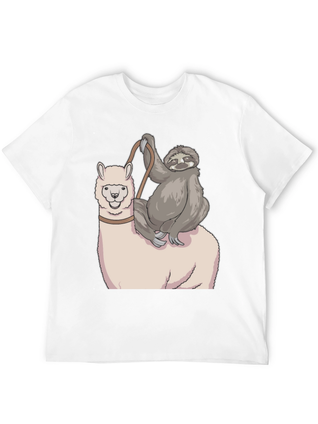 Sloth Riding Llama Graphic Tee