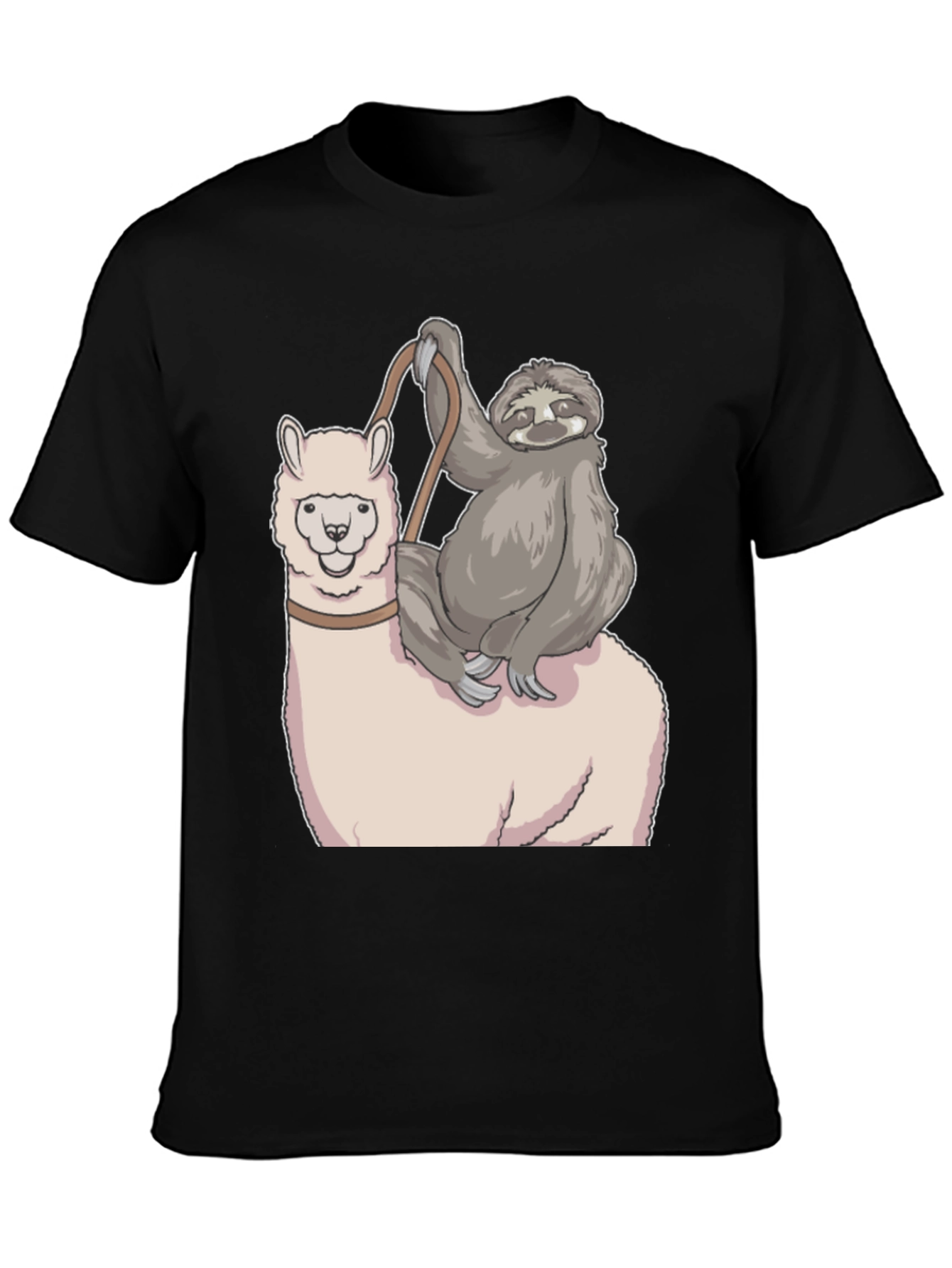 Sloth Riding Llama Graphic Tee