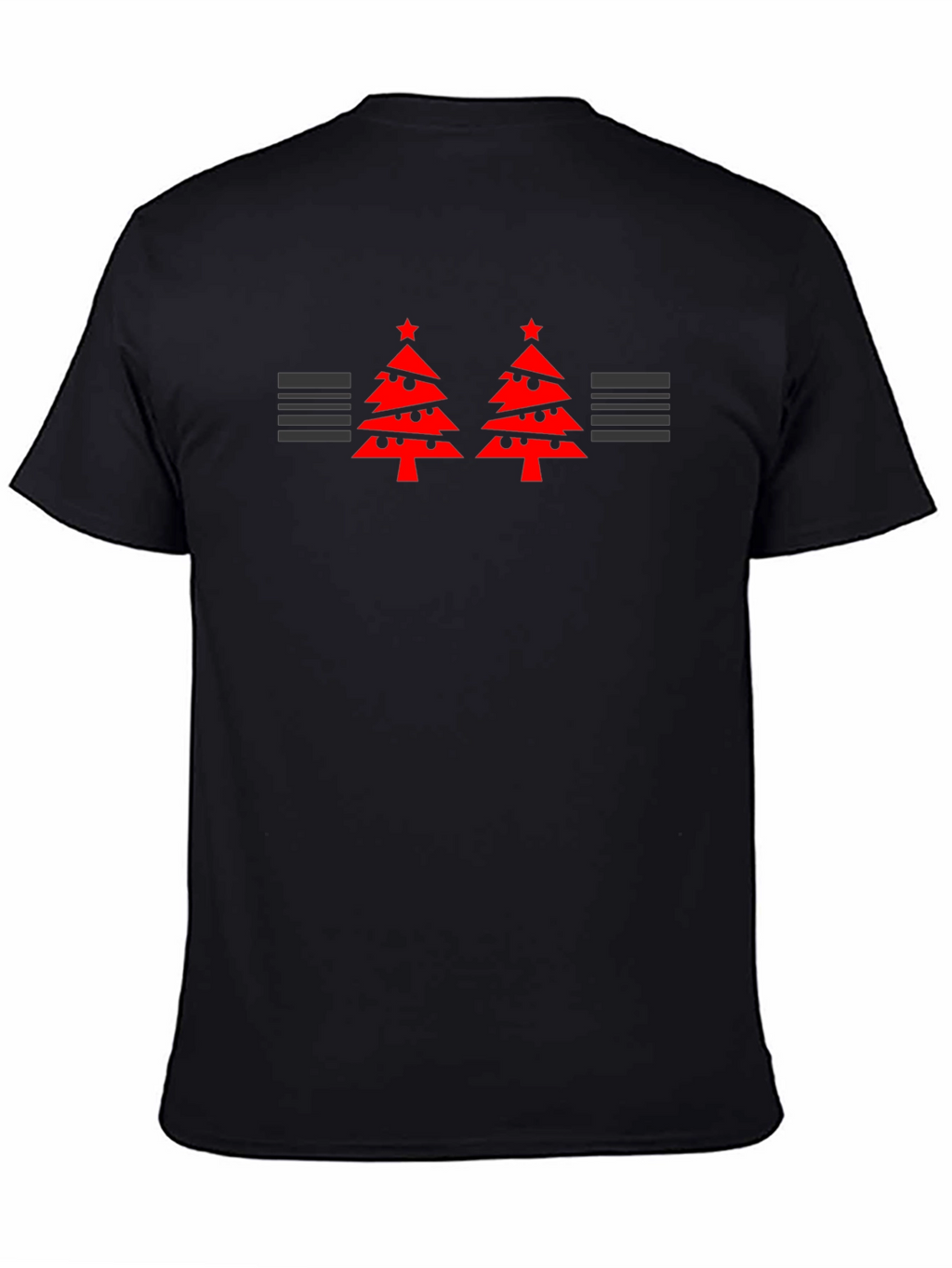 Festive Two Tree Black T-Shirt