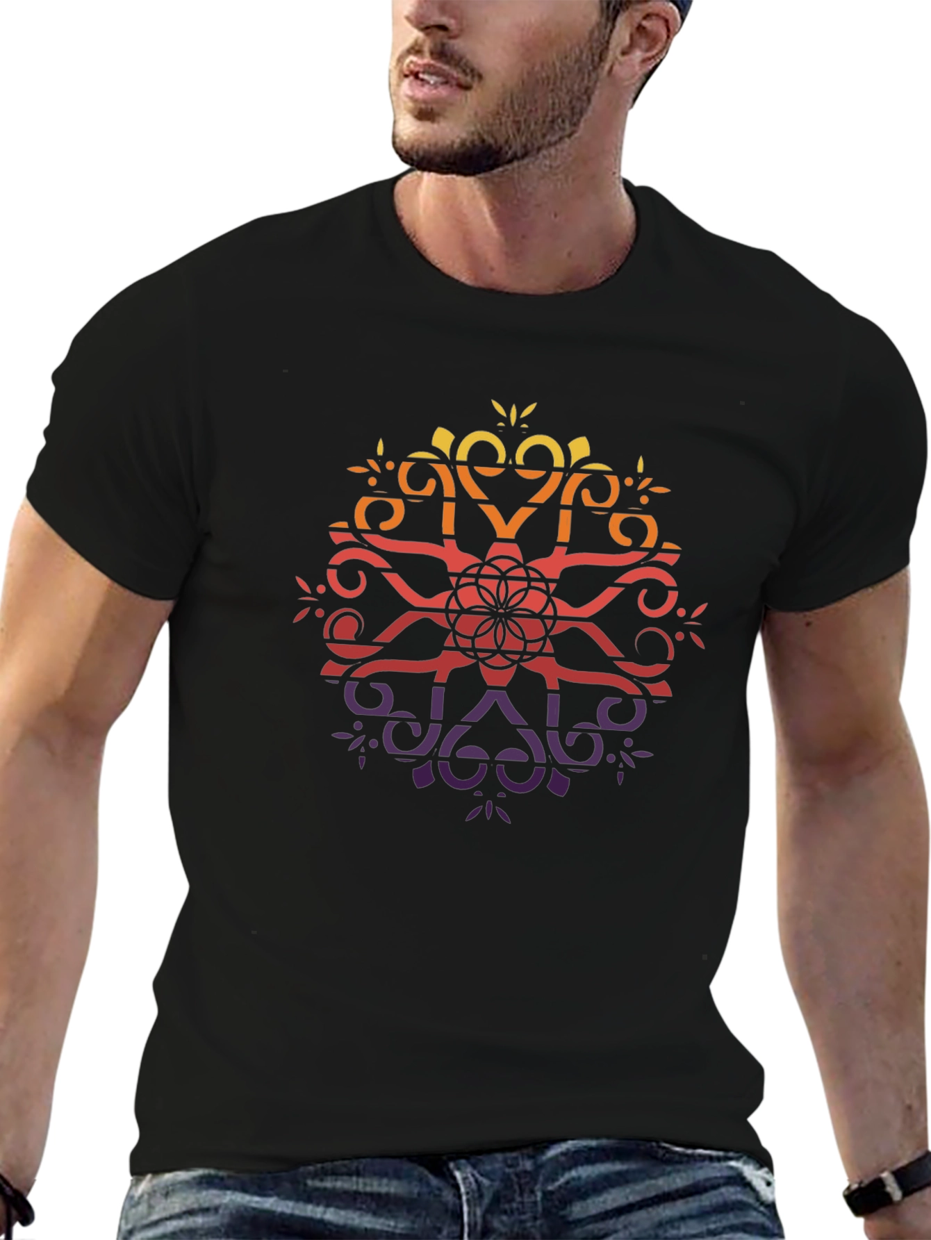 Mandala Gradient T-Shirt