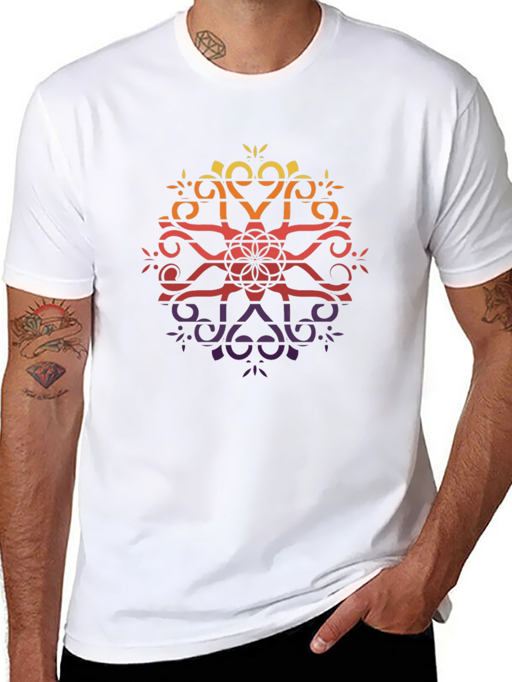 Mandala Gradient T-Shirt