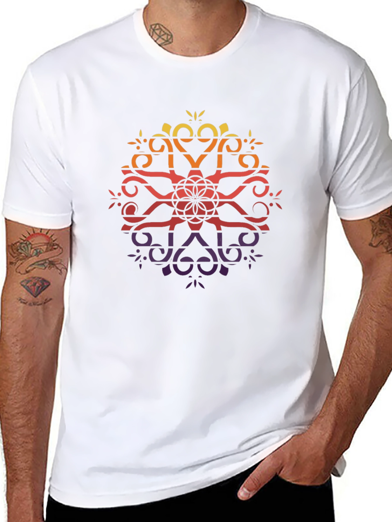 Mandala Gradient T-Shirt
