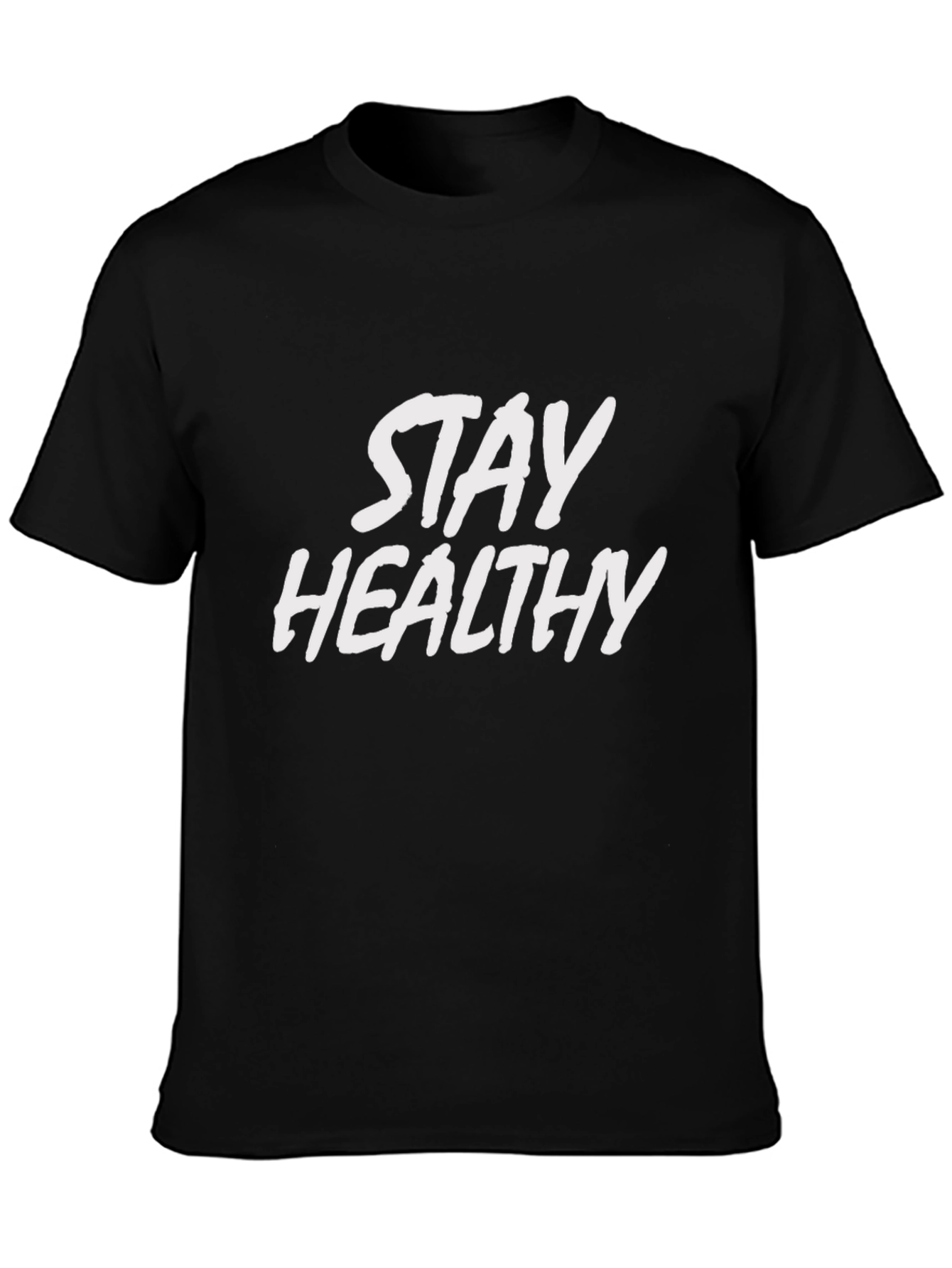 Stay Healthy Graphic Tee - Classic Black