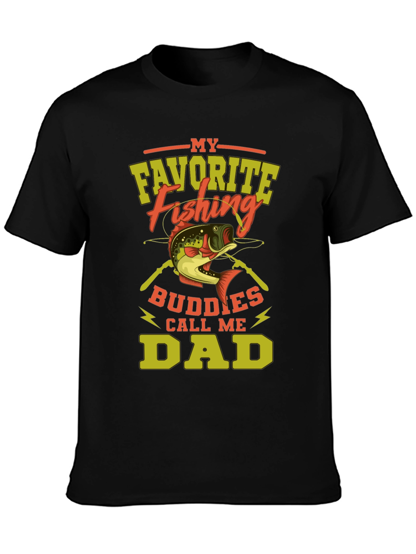 Fishing Dad T-Shirt - Favorite Fishing Buddies Call Me Dad