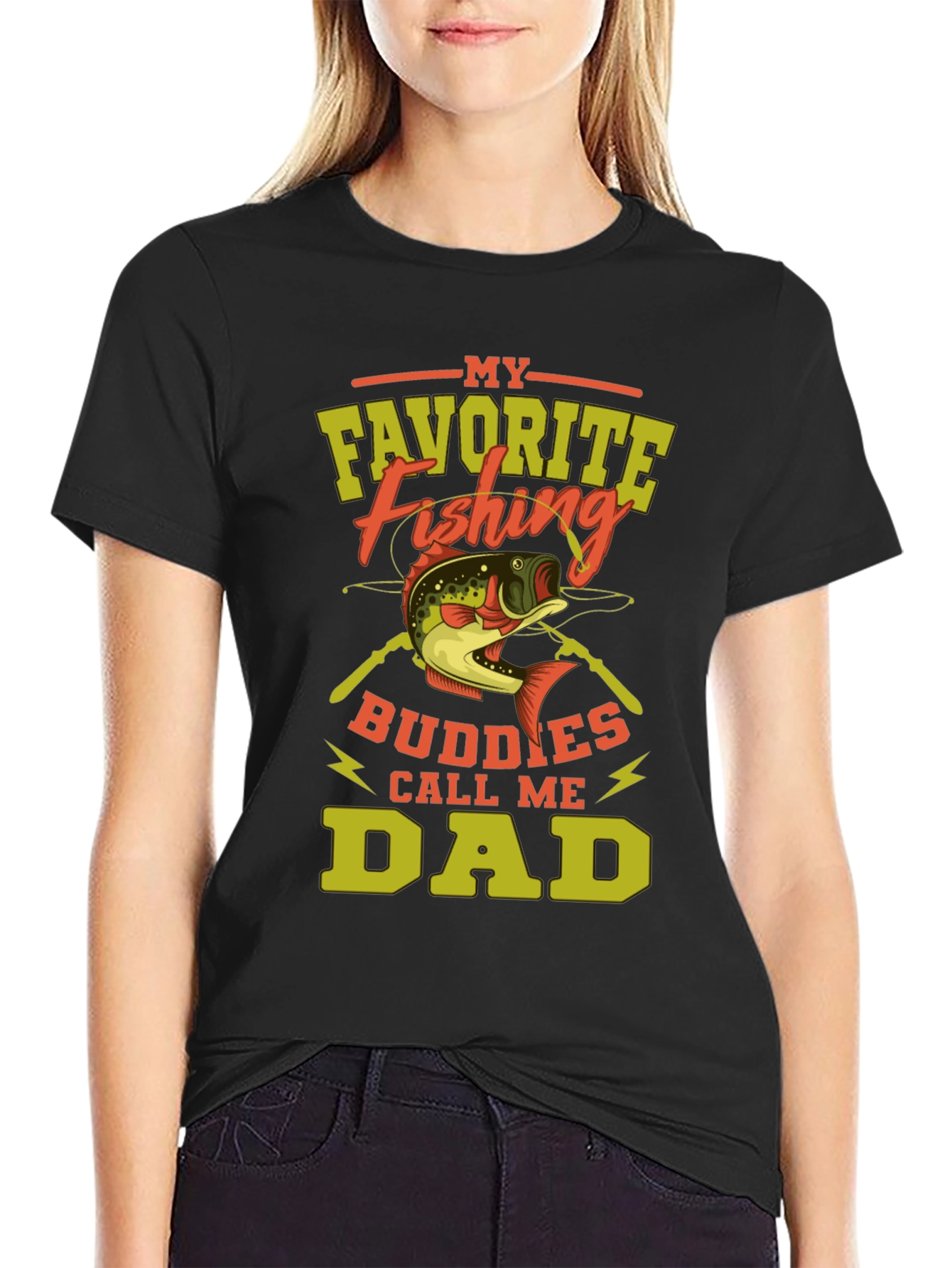 Fishing Dad T-Shirt - Favorite Fishing Buddies Call Me Dad