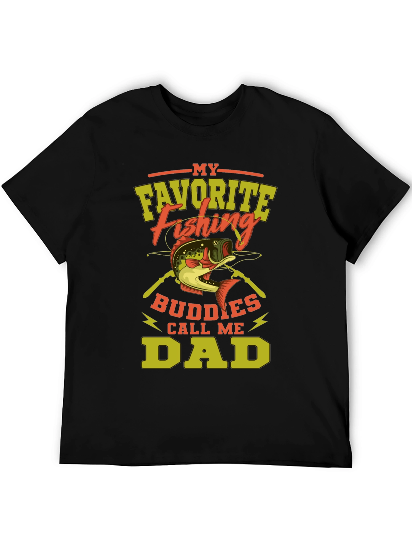 Fishing Dad T-Shirt - Favorite Fishing Buddies Call Me Dad