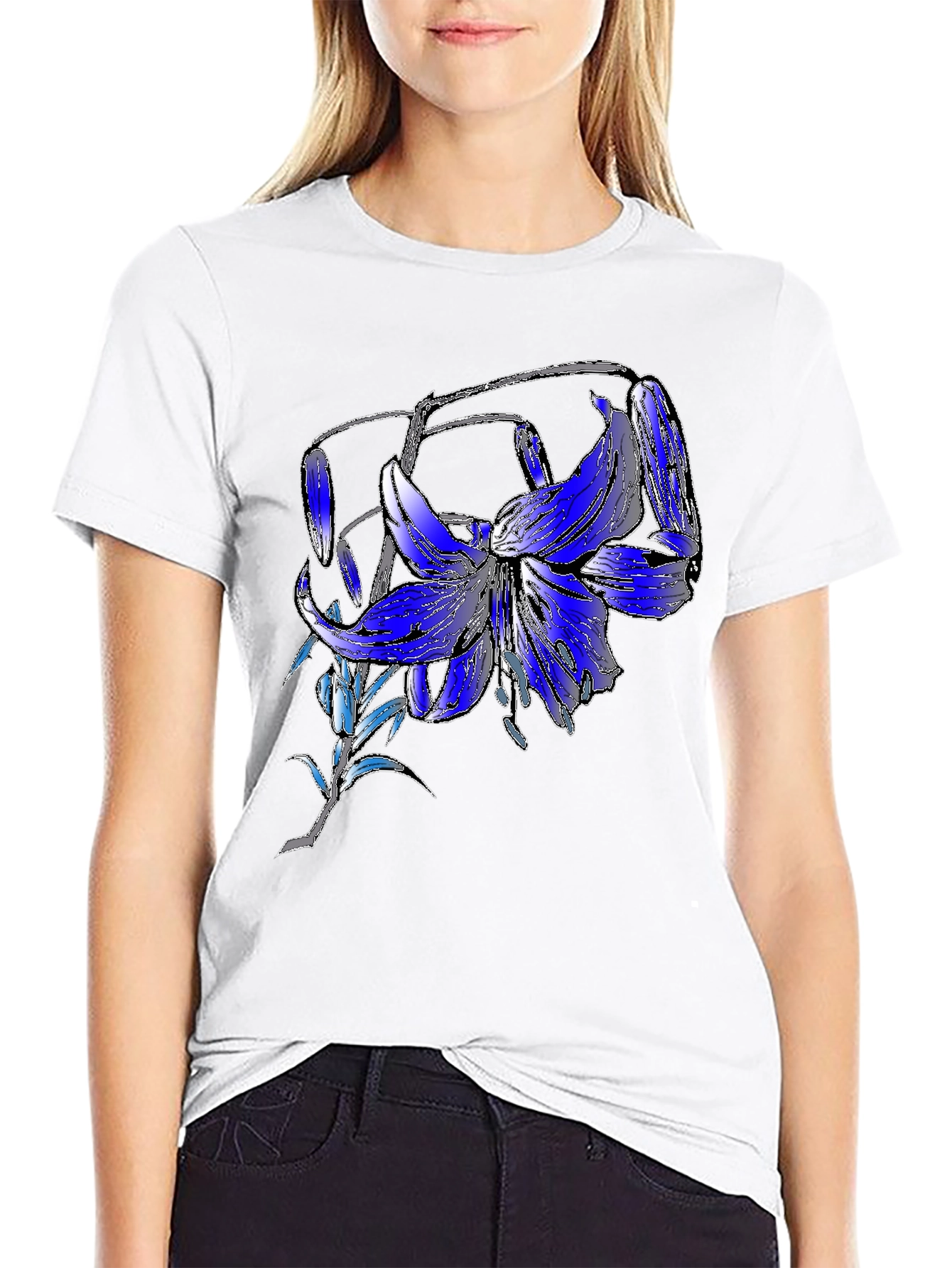 Floral Print T-Shirt - Stylish Casual Wear