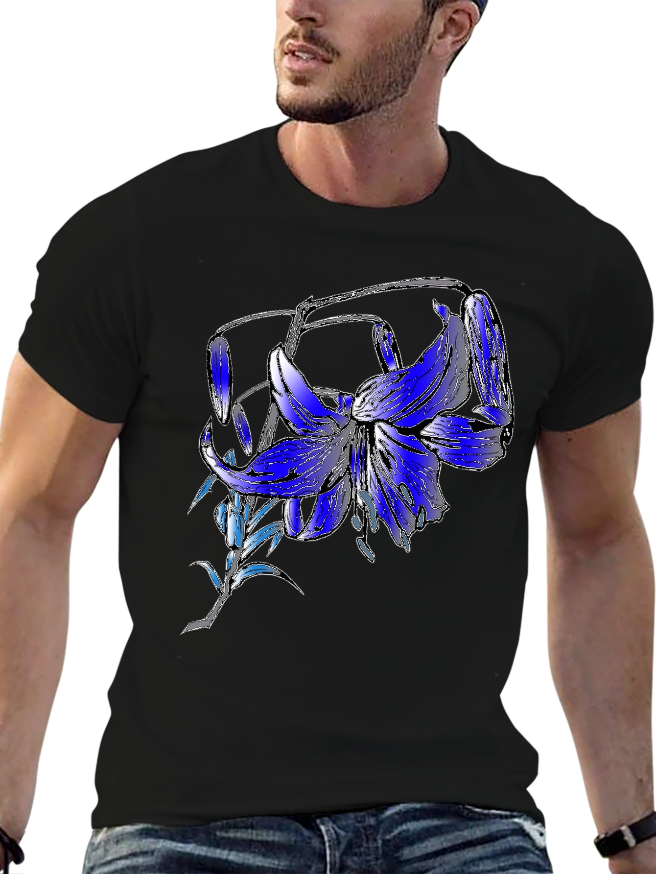 Floral Print T-Shirt - Stylish Casual Wear