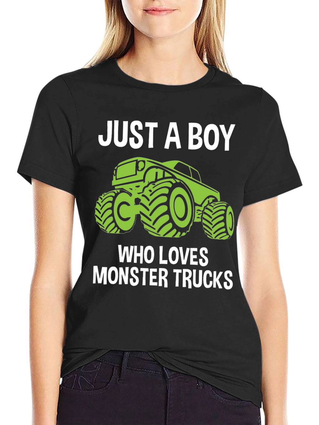 Just A Boy Who Loves Monster Trucks T-Shirt