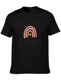 Glowing Skin Rainbow Graphic T-Shirt