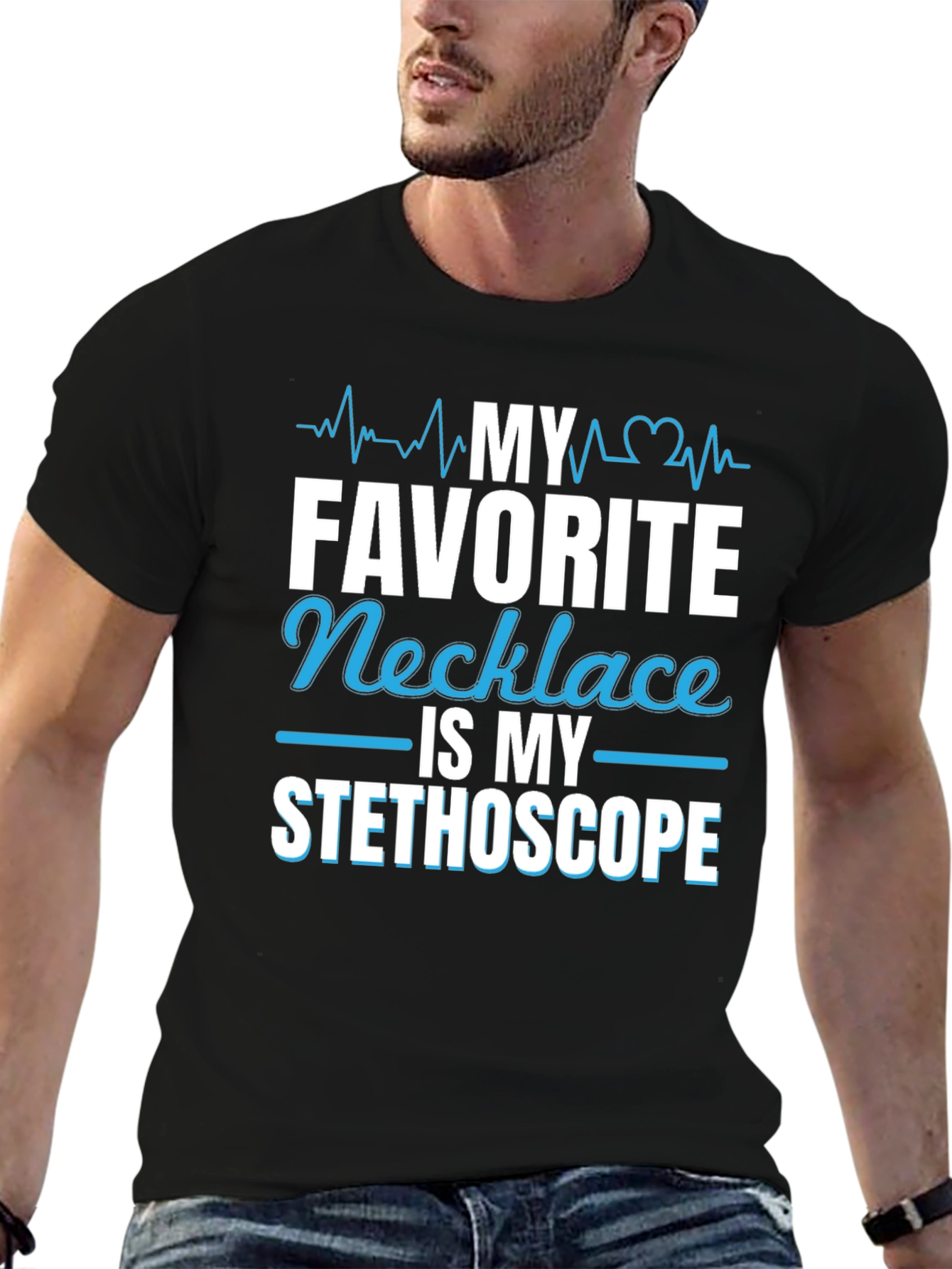My Favorite Necklace is My Stethoscope T-Shirt