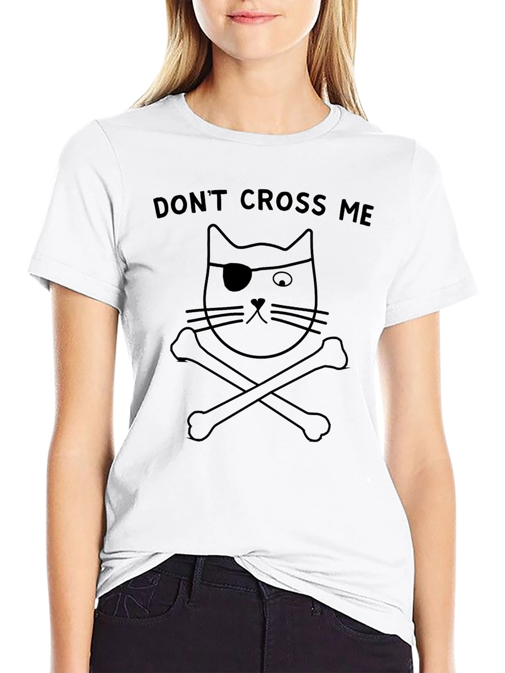 Dont Cross Me Pirate Cat T-Shirt