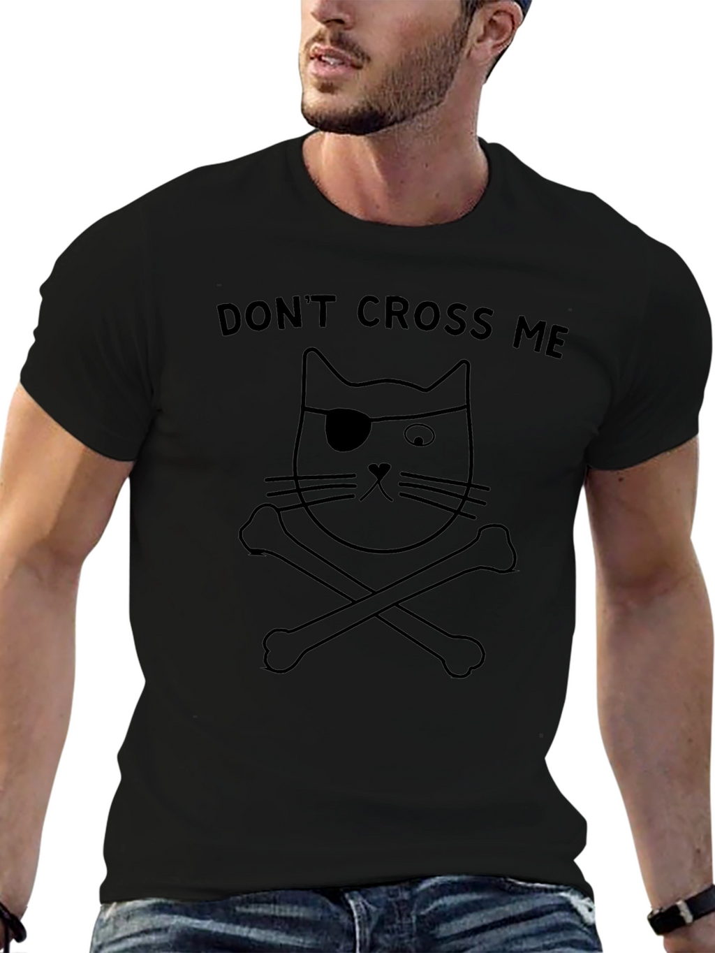 Dont Cross Me Pirate Cat T-Shirt