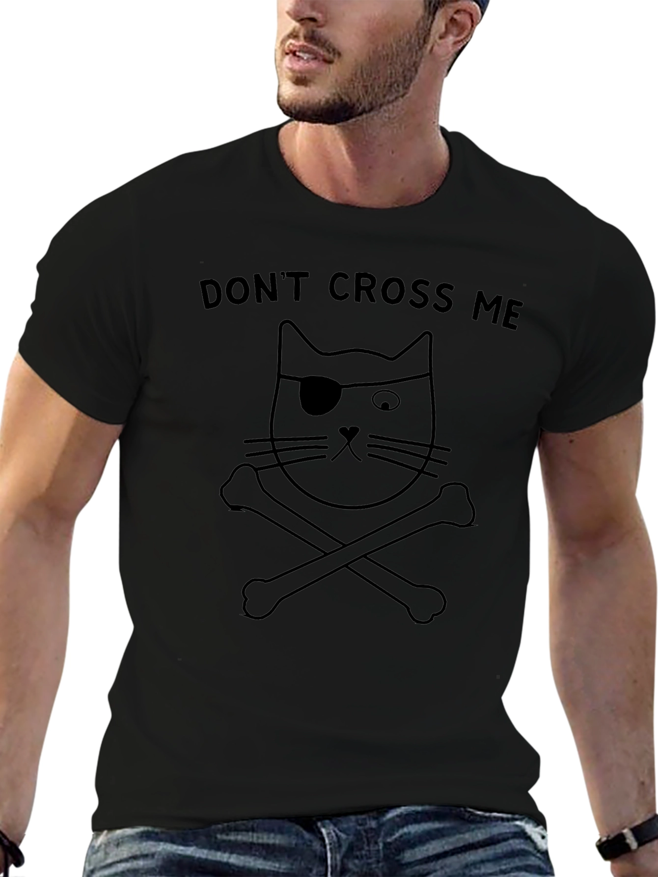 Dont Cross Me Pirate Cat T-Shirt