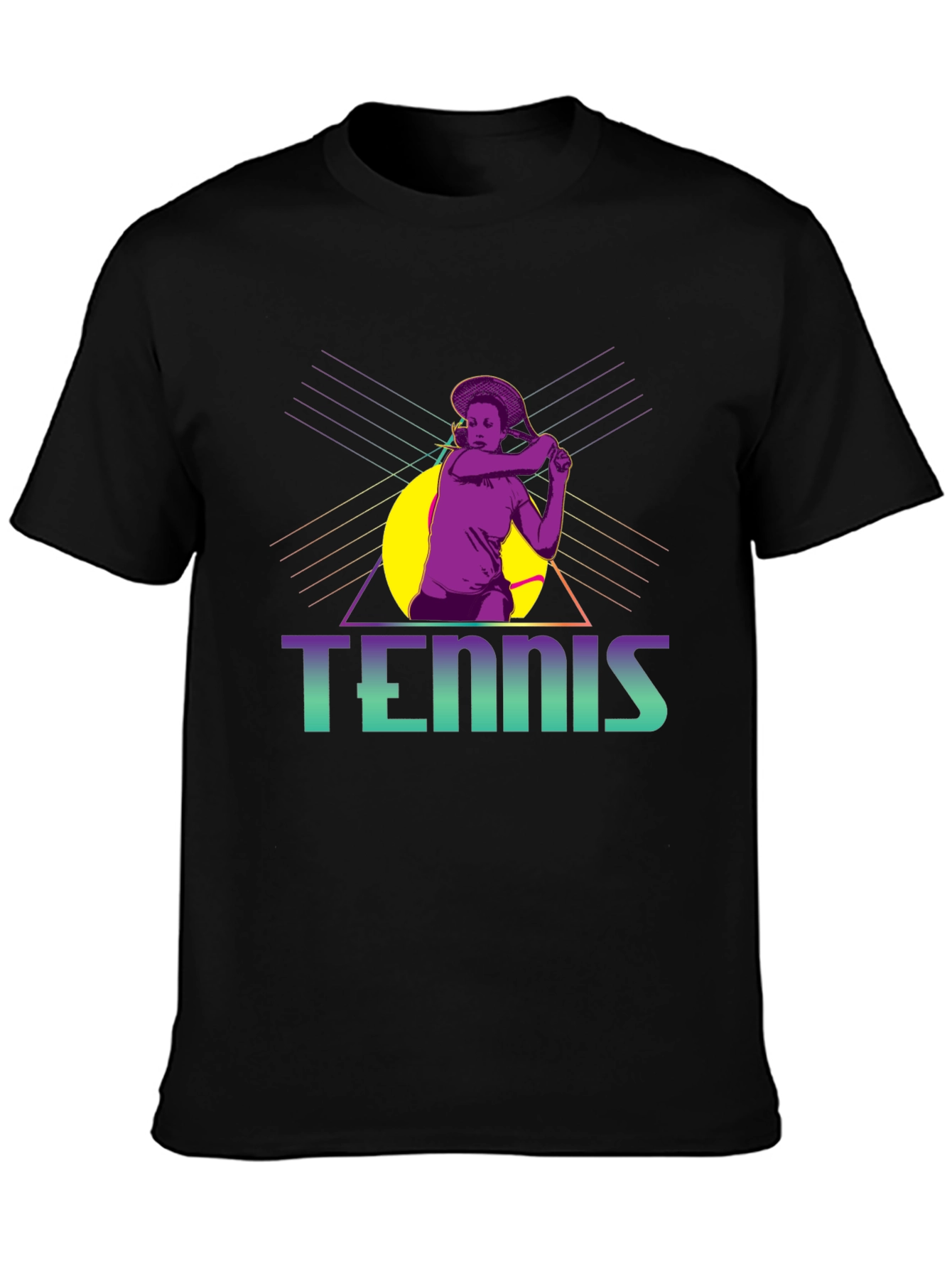 Retro Tennis Player Graphic Tee