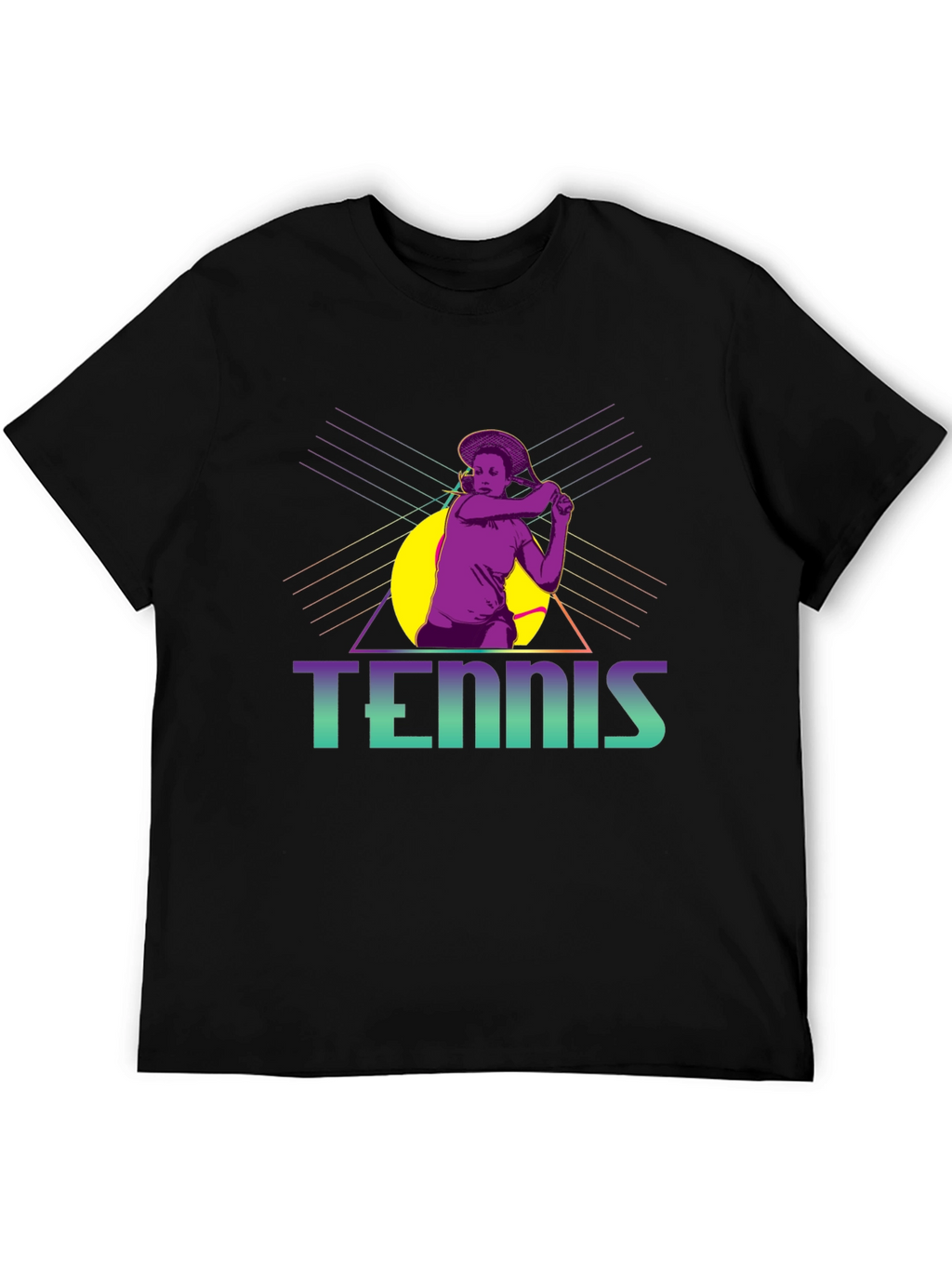 Retro Tennis Player Graphic Tee