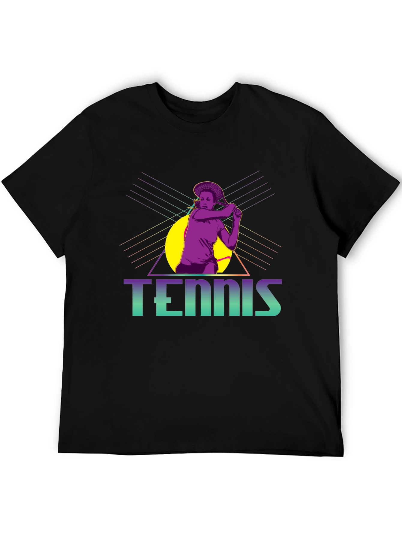 Retro Tennis Player Graphic Tee