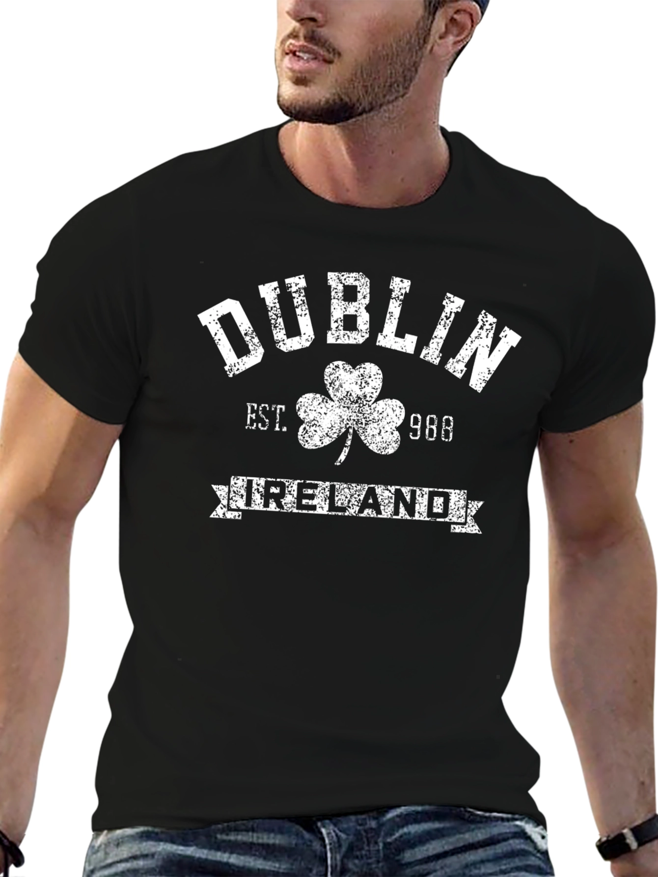 Dublin Ireland Black Graphic T-Shirt